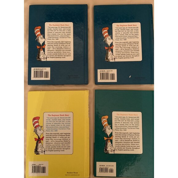 4 Dr. Seuss Books: Cat In The Hat-Cat Comes Back- One Fish Two Fish- Hop On Pop - Picture 11 of 14